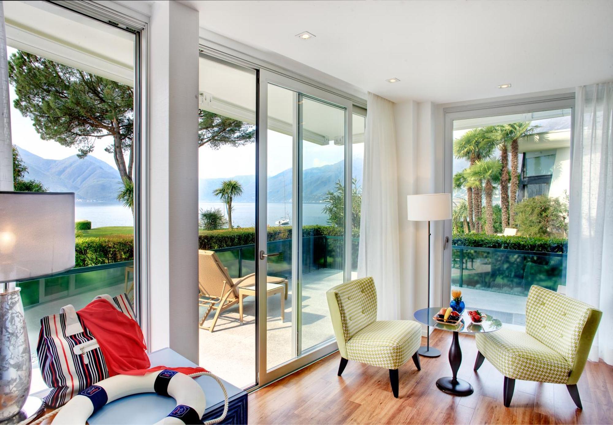 Eden Roc Marina Hotel Ascona Bagian luar foto